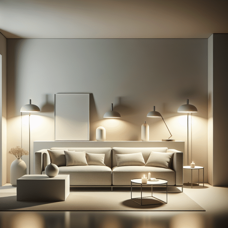efficient lighting solutions for a minimalist home