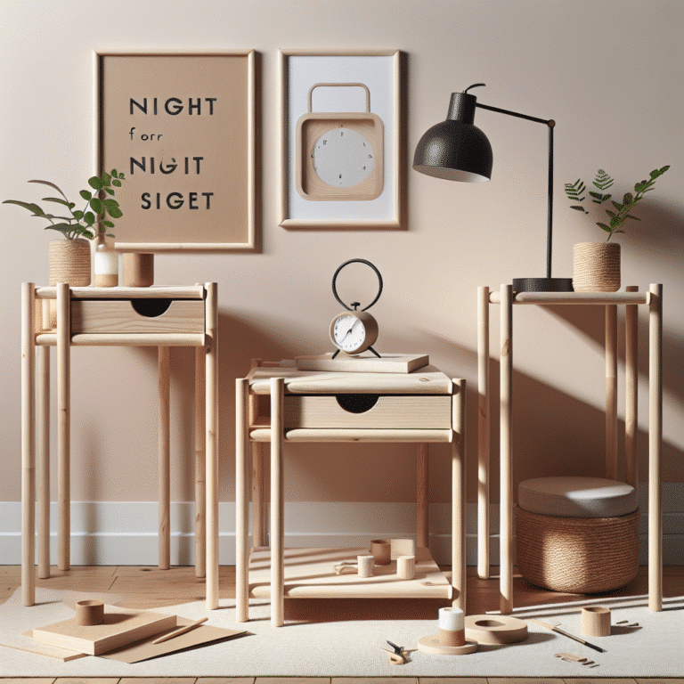 Innovative DIY Minimalist Nightstand Ideas for Small Spaces