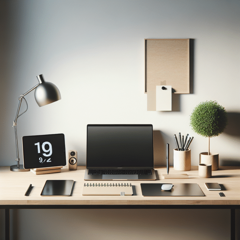 Designing a DIY Minimalist Desk Setup for Productivity