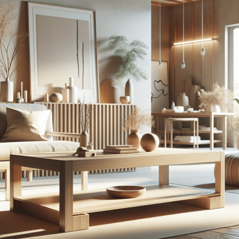 Crafting a Stylish DIY Minimalist Coffee Table for Your Living Space