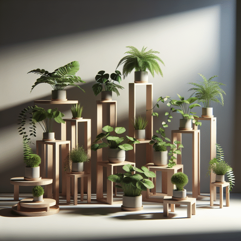 Easy DIY Minimalist Plant Stands to Elevate Your Greens
