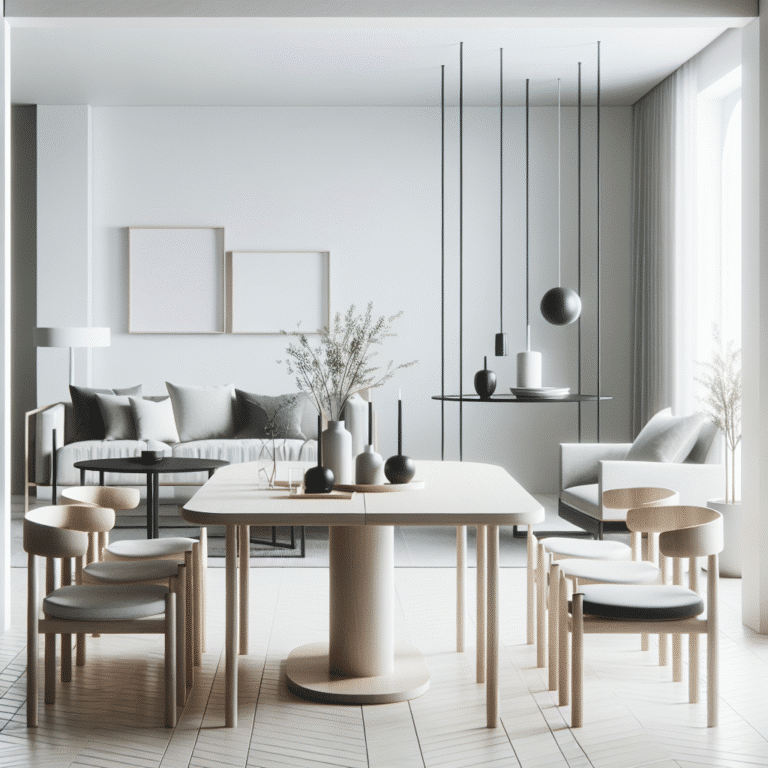 selecting minimalist tables for dining and living spaces