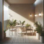 minimalist outdoor furniture for limited balconies