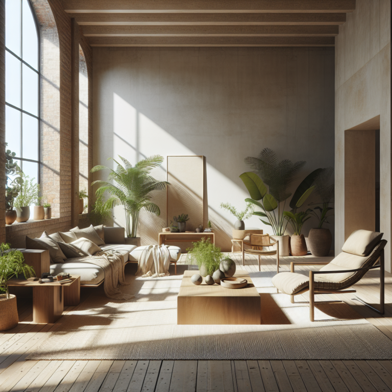 incorporating natural elements in minimalist living room decor