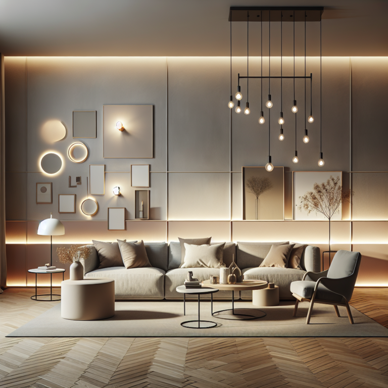 lighting solutions for a minimalist living room design