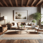 combining vintage and minimalist styles in living rooms