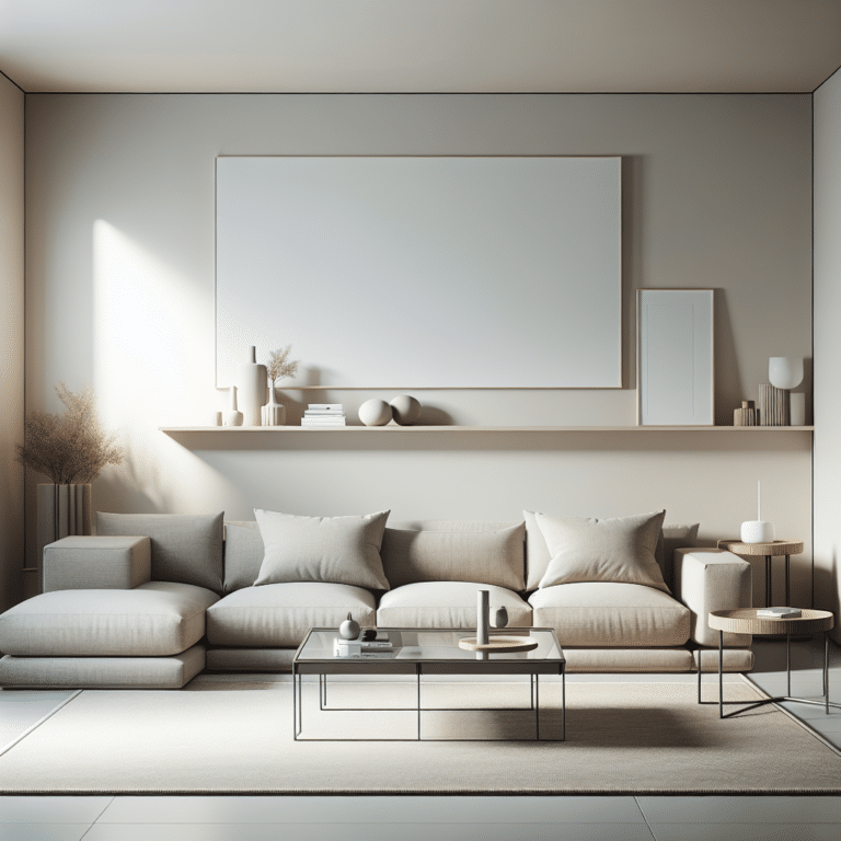 minimalist living room furniture that maximizes space