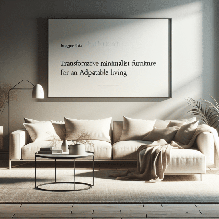 transformative minimalist furniture for adaptable living