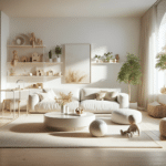 designing a family-friendly minimalist living room