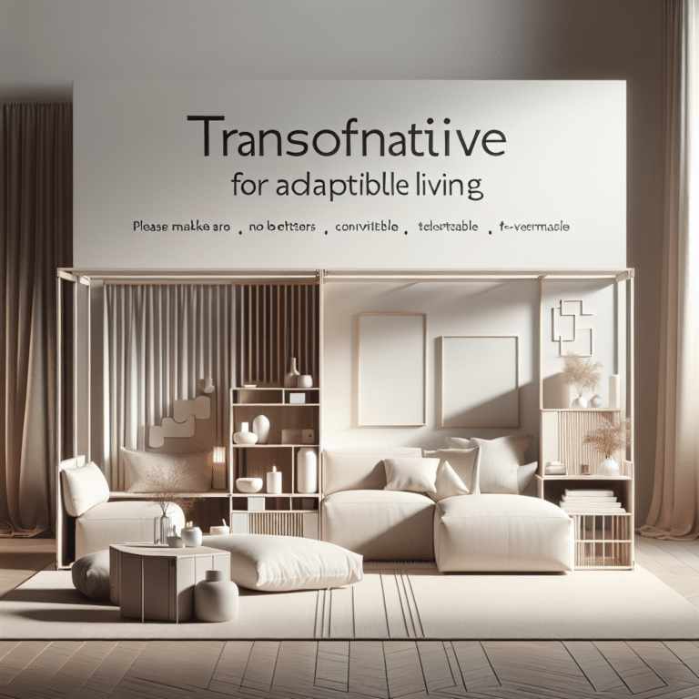 transformative minimalist furniture for adaptable living