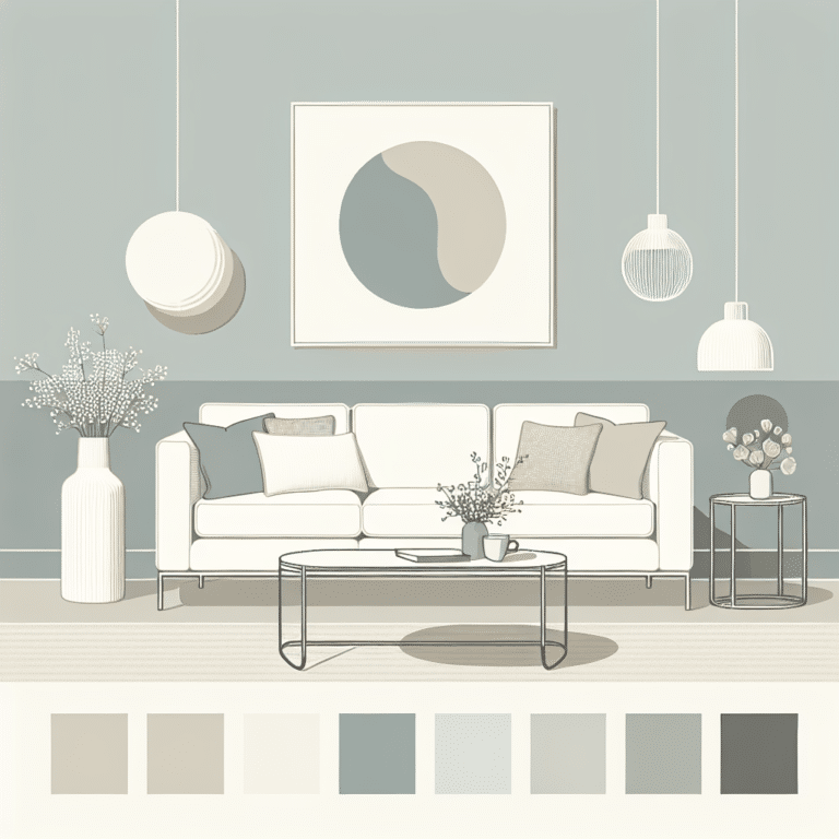 minimalist color palettes for a stylish living room